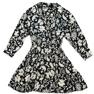 ZARA FLORAL MINI DRESS SIZE XS